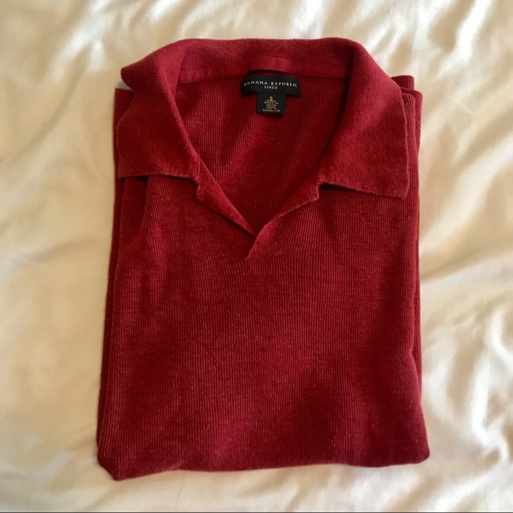 Men’s Banana Republic 100% Linen Short Sleeve S